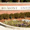 Belmont University Sign