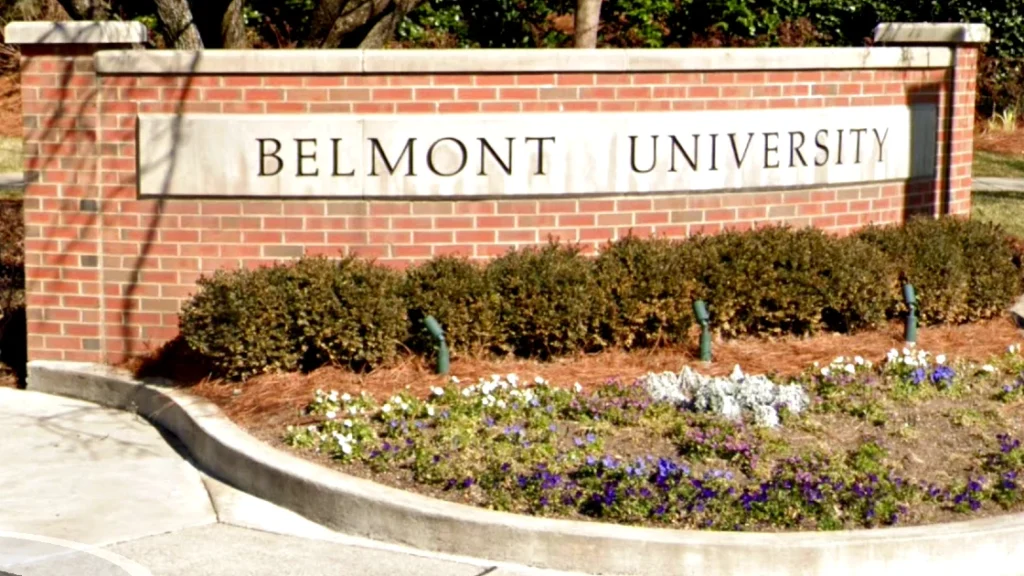 Belmont University Sign
